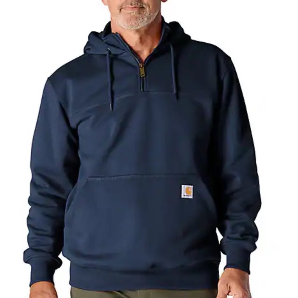 Carhartt Rain Defender QuarterZip We r Pittsburg Sweatshirt Navy Large New W Tag
